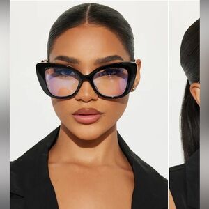 Black Cat-Eye Blue Light Blockers Eye Glasses